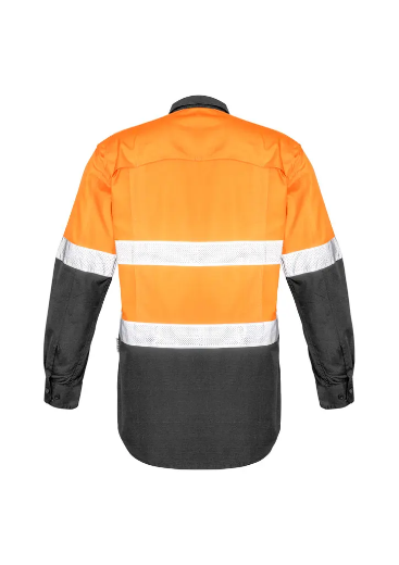 Picture of Syzmik, Mens Rugged Cooling Taped Hi Vis Spliced Shirt